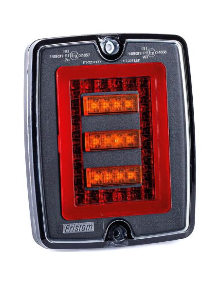 Piloto Trasero LED FT-323 Empotrable 12V-30V 3 Funciones con Intermitente Dinámico E9 R1 S1 2a