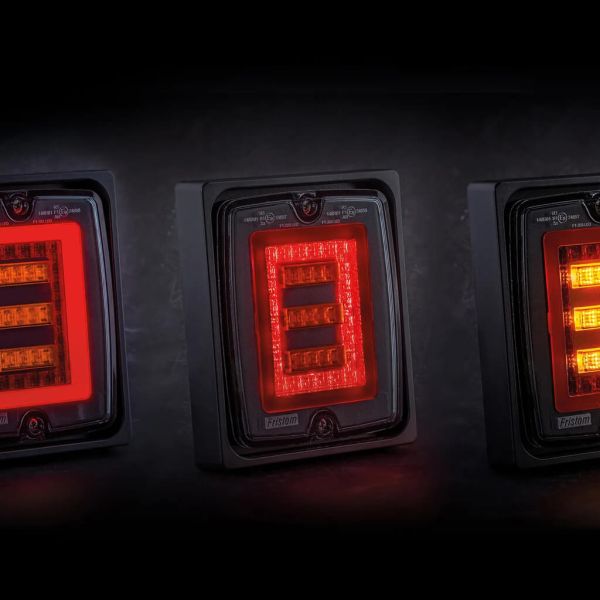 Lanterna traseira de LED Gama FT-323 FT-324 embutida 12V-30V 3 funções com indicador de direção dinâmico E9 R1 S1 2a