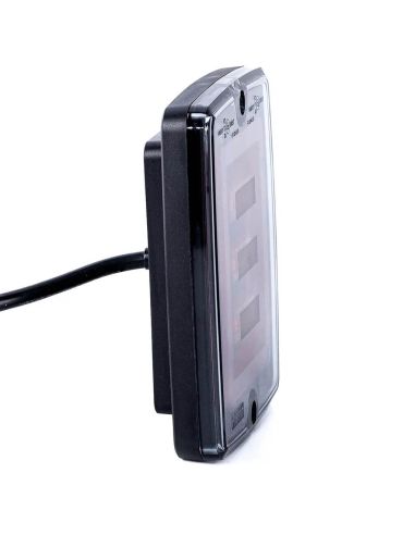 FT-323 Lanterna Traseira Lateral Embutida em LED 12V-30V 3 Funções com Pisca Dinâmico E9 R1 S1 2a