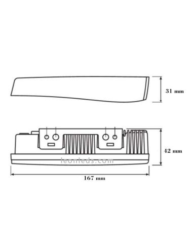 Dimensiones de Luz Diurna LED de Osram | Luz Diurna LED de Osram | LeonLeds Iluminación