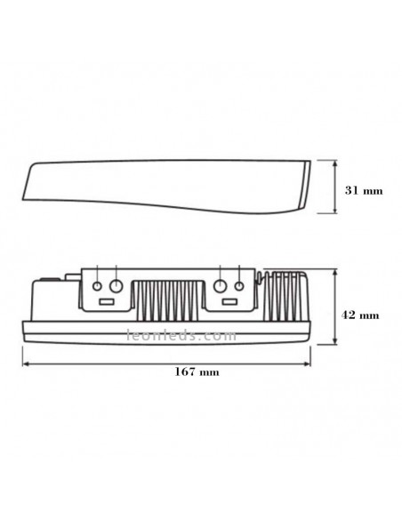 Dimensions de la lumière du jour LED Osram | Feux diurnes à LED Osram | Éclairage LeonLeds