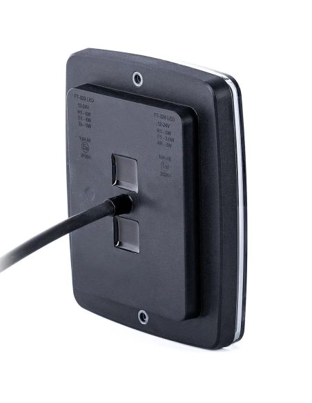 Trasera Piloto Trasero LED FT-323 FR1 con Marco 12V-30V Rectangular 3 Funciones Dinámico R1 S1 2a