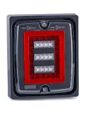 Piloto Trasero LED FT-324 FR1 con Marco 12V-30V Marcha Atrás y Antiniebla R1 F1 AR
