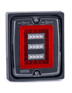 Piloto Trasero LED FT-324 FR1 con Marco 12V-30V Marcha Atrás y Antiniebla R1 F1 AR