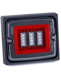Feu arrière LED FT-324 FR1 avec cadre 12V-30V, feu de recul et antibrouillard R1 F1 AR