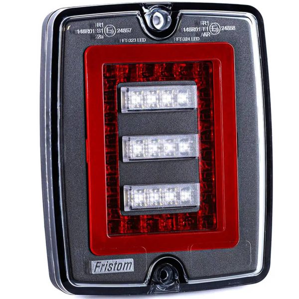 Piloto Trasero LED FT-324 Empotrable 12V-30V Posición, Marcha Atrás y Antiniebla R1 F1 AR