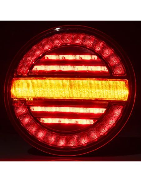 Voyant LED rond Fristom FT-213 avec clignotant dynamique | Éclairage LeonLeds