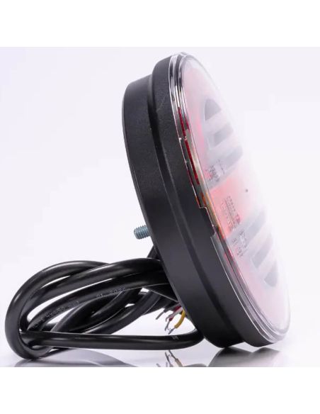 Feu de position latéral rond à LED Fristom FT-213 avec clignotant dynamique | LeonLeds Lighting