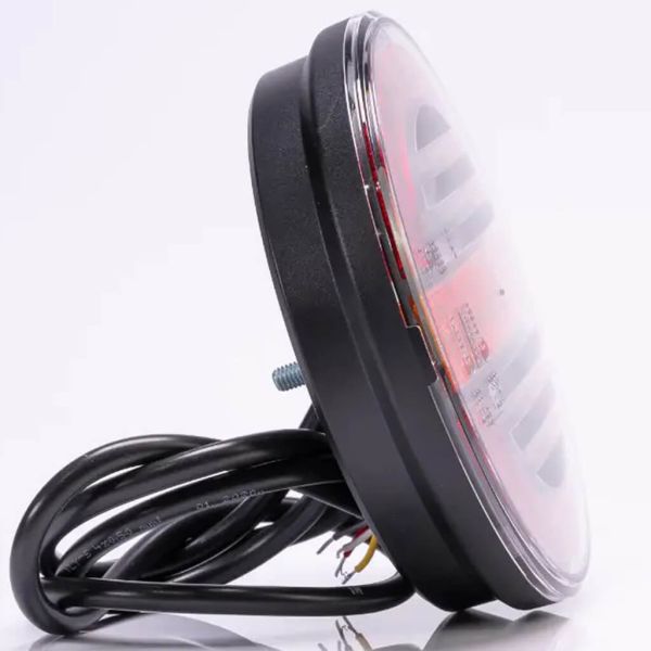 Luz de posição lateral redonda em LED Fristom FT-213 com indicador de direção dinâmico | LeonLeds Lighting