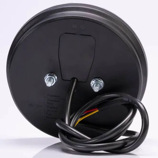 Feu arrière rond à LED Fristom FT-213 avec clignotant dynamique | LeonLeds Lighting