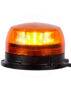 Rotativo LED Mini Ámbar 12V 24V Homologado R65 Ø84mm Superficie 2