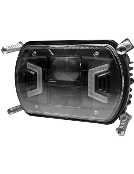 Faro LED principal Tractor H4 Cuadrado 12V 24V Homologado New Holland TD5000