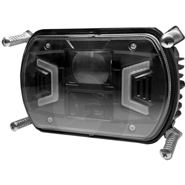 Faro LED principal Tractor H4 Cuadrado 12V 24V Homologado New Holland TD5000