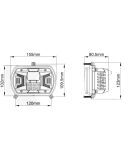 Medidas Faro LED Tractor H4 12V 24V Homologado Carretera, Cruce y Posición – Ovalado