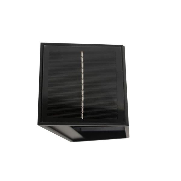 Applique murale solaire extérieure VIO LED, éclairage vers le haut/vers le bas et capteur crépusculaire, 120 lm, 4000 K, IP54