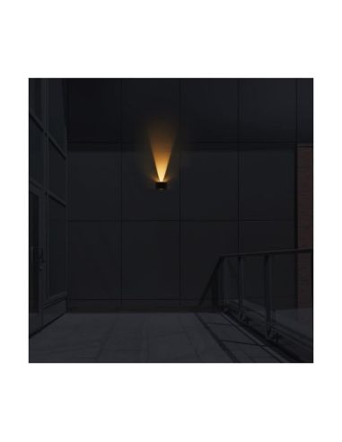 VIO LED-Solar-Außenwandleuchte, Auf-/Abwärtsbeleuchtung und Dämmerungssensor, 2,7 W, 120 lm, 3000 K, IP54