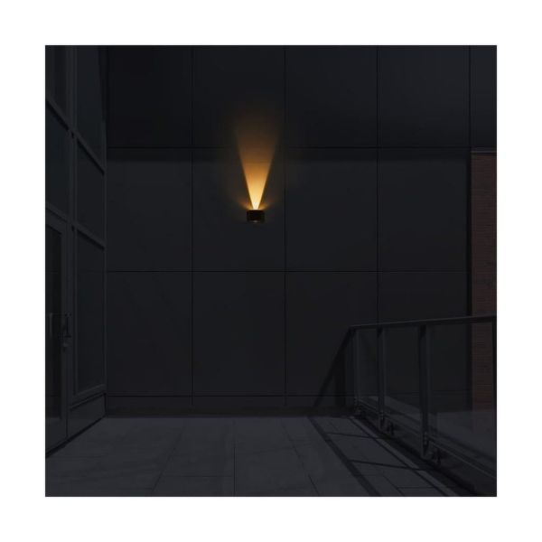 Applique murale solaire extérieure VIO LED, éclairage vers le haut/vers le bas et capteur crépusculaire, 2,7 W, 120 lm, 3000 K, 