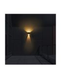 Aplique solar exterior LED VIO, luz arriba/abajo y sensor crepuscular 2,7W 120Lm 3000K, IP54