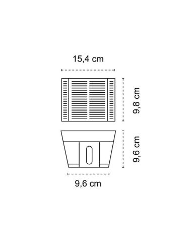 VIO LED-Solar-Außenwandleuchte, Auf-/Abwärtsbeleuchtung und Dämmerungssensor, 2,7 W, 120 lm, 3000 K, IP54