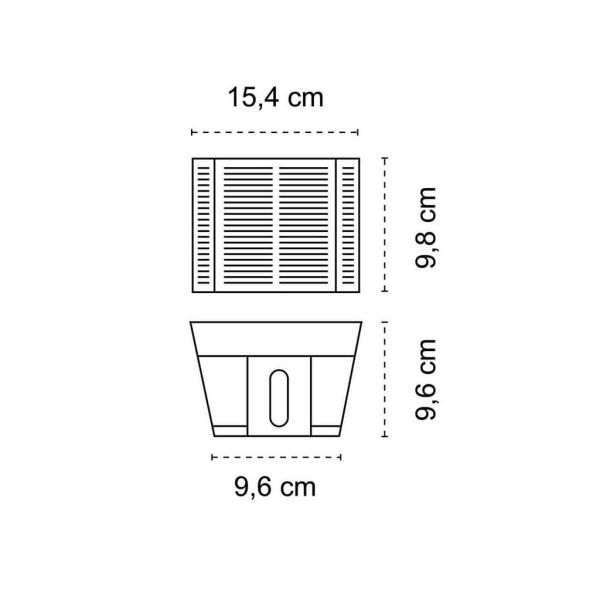 VIO LED-Solar-Außenwandleuchte, Auf-/Abwärtsbeleuchtung und Dämmerungssensor, 2,7 W, 120 lm, 3000 K, IP54