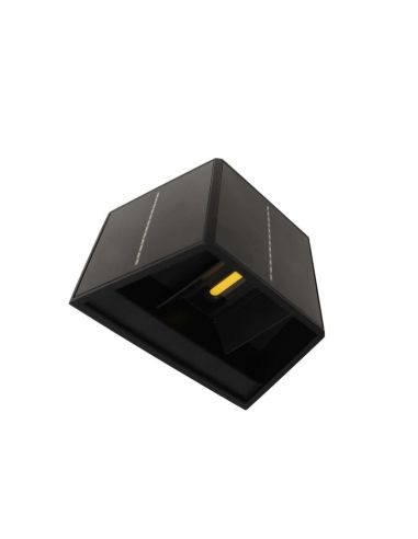 Aplique solar exterior LED VIO, luz arriba/abajo y sensor crepuscular 2,7W 120Lm 3000K, IP54