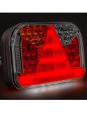 Piloto Trasero LED con triangulo con conector 7 Pin AMP 7 Funciones FT-170