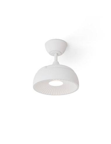 Ventilador de techo LED clásico retráctil VICTORIA XS blanco Ø55cm DC 27W luz 12W CCT DIM 2100lm IP20