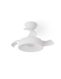 Ventilador de techo LED clásico retráctil VICTORIA XS blanco Ø55cm DC 27W luz 12W CCT DIM 2100lm IP20