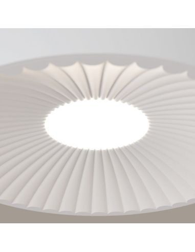 Ventilador de techo LED clásico retráctil VICTORIA S blanco Ø89cm motor DC 30W luz 16W CCT DIM 3000lm IP20