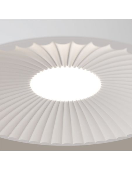 Ventilador de techo LED clásico retráctil VICTORIA S blanco Ø89cm motor DC 30W luz 16W CCT DIM 3000lm IP20