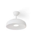 Ventilador de techo LED clásico retráctil VICTORIA S blanco Ø89cm motor DC 30W luz 16W CCT DIM 3000lm IP20