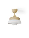 Ventilador de techo LED retráctil de diseño EMMA XS blanco Ø55cm DC 27W luz 12W CCT DIM 2100lm IP20