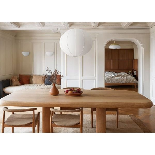 Ventilador de techo LED retráctil de diseño EMMA S blanco Ø89cm DC 18W luz 16W CCT DIM 3000lm IP20