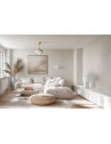 Ventilador de techo LED retráctil de diseño EMMA S blanco Ø89cm DC 18W luz 16W CCT DIM 3000lm IP20