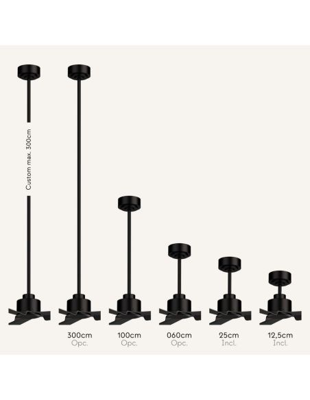 Ventilateur intérieur/extérieur ALMA L sans éclairage, Ø 132 cm, blanc bois clair, 3 pales, 40 W CC, IP44