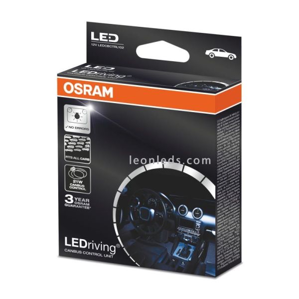 Pack de 2 resistencias canbus para coche | Resistencia para eliminar fallo de bombilla fundida de osram | LeonLeds Iluminación