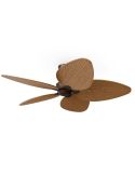 Ventilador de techo sin luz ALMA L Ø132cm 5 palas marrón oxidado madera media interior/exterior, DC 40W IP44