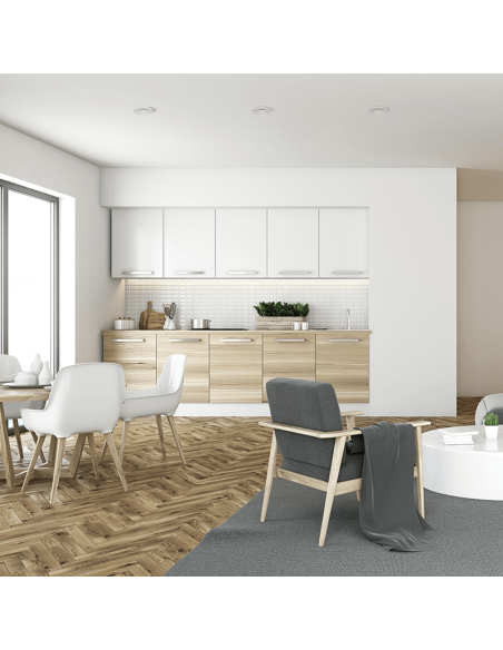 Spot encastré circulaire LED Einar GU10 8W, blanc.