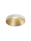 Downlight circular empotrable LED en blanco y dorado Einar 8W GU10