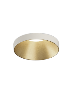 Downlight circular empotrable LED en blanco y dorado Einar 8W GU10