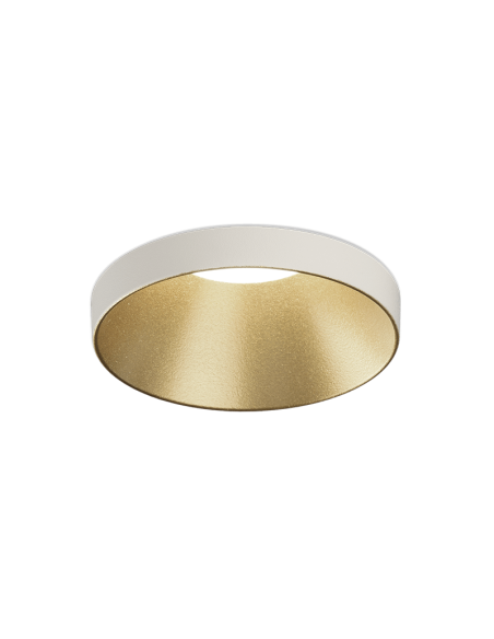 Downlight circular empotrable LED en blanco y dorado Einar 8W GU10