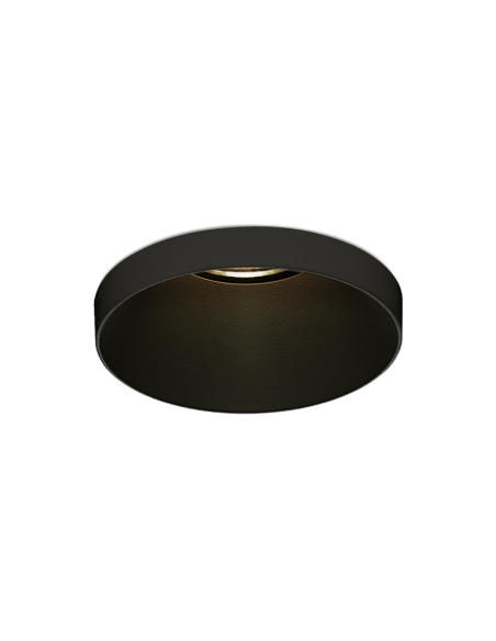 Downlight circular empotrable LED en negro Einar 8W GU10