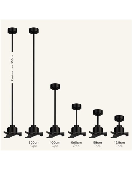 Ventoinha de teto ALMA S LED Ø100cm 3 pás Branco Madeira Clara 26W DC, Lâmpada 6,5W 1225Lm CTT DIM IP44