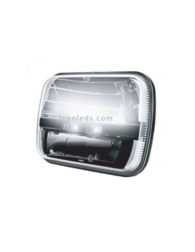 Phare LED Rectangulaire 5X7 9-32V Homologué TL27 | leonleds