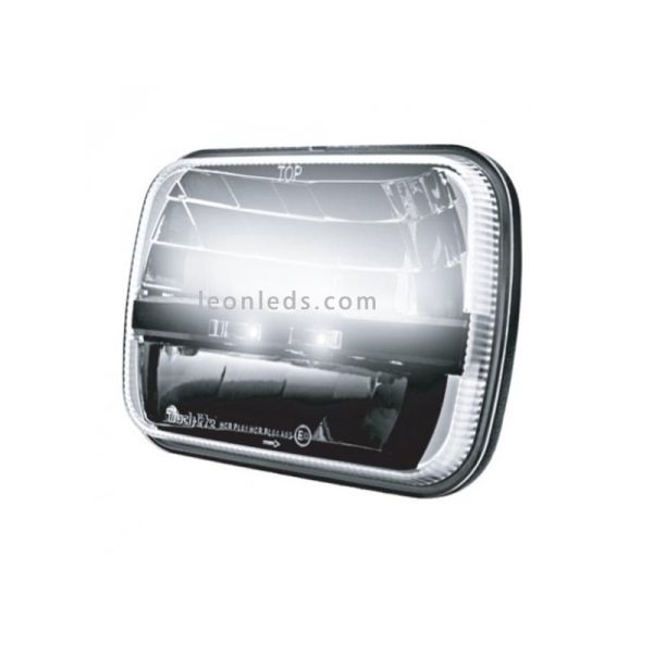 Phare LED Rectangulaire 5X7 9-32V Homologué TL27 | leonleds