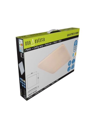 Plafón de techo LED Quatro II 6242 caja| LeonLeds Iluminación