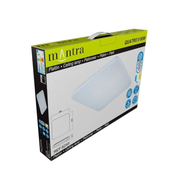 Plafonnier LED Quatro II 6245 | LeonLeds Lighting