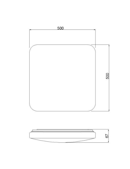 Plafonnier LED Quatro II 6242-6245 | LeonLeds Lighting