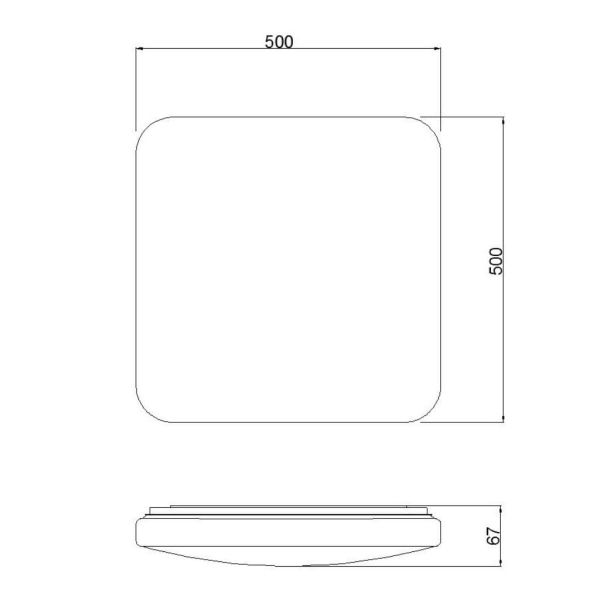 Plafonnier LED Quatro II 6242-6245 | LeonLeds Lighting