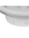 Aplique LED TARSIA blanco mate 11W 4000K 1500lm Ø21,5cm regulable switch IP20